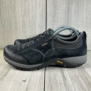 Dansko Paisley Black Leather Waterproof Lace Up Sneaker Women’s Size 11 EUR 41